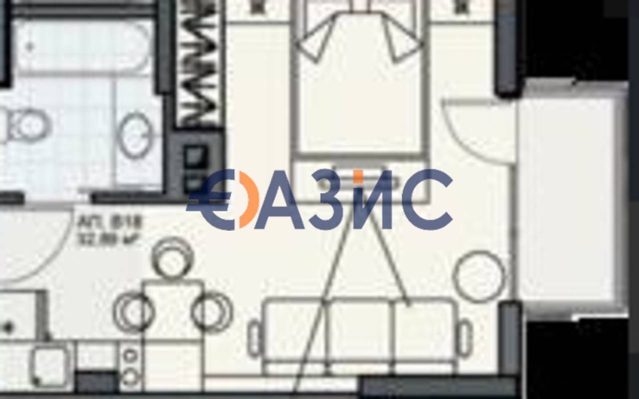 Квартира 45 м² Несебр, Болгария